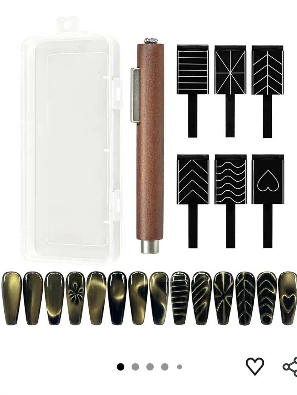 7 Pcs Cat Eye Magnet Set
